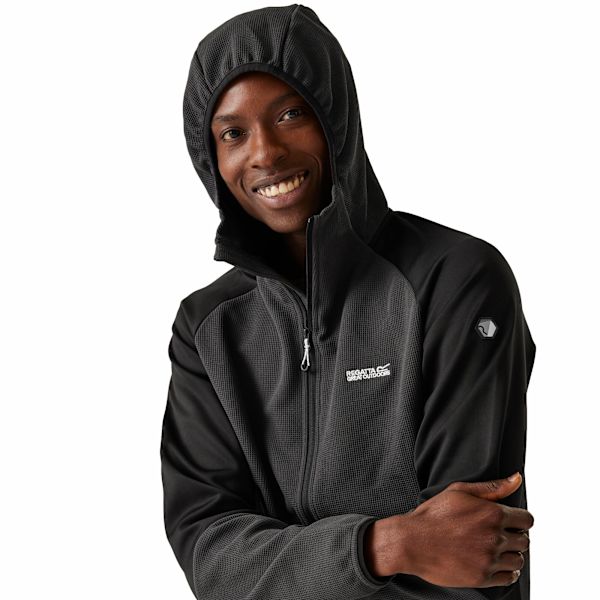 Regatta Molaris Full Zip Fleecejacka L Ash/Black Ash/Black L