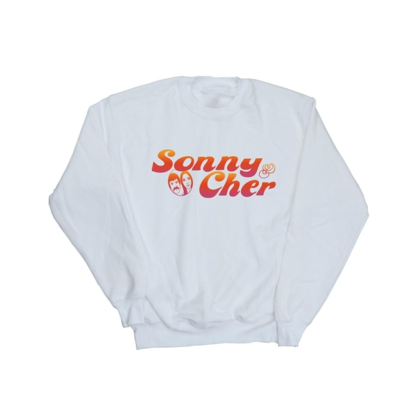 Sonny & Cher Dam/Dam Gradient Logo Sweatshirt XL Vit White XL