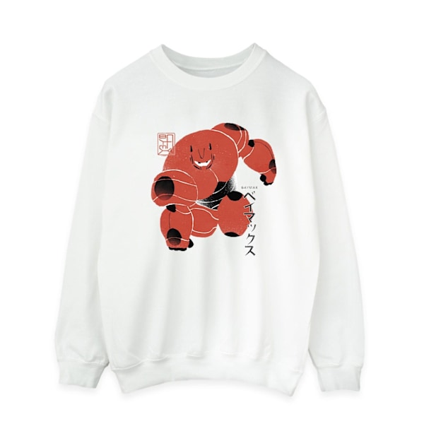 Disney Herr Big Hero 6 Baymax Suite Pose Sweatshirt 4XL Vit White 4XL