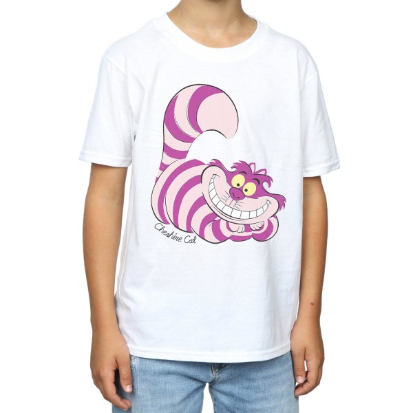 Disney Boys Alice In Wonderland Cheshire Cat T-Shirt 7-8 år White 7-8 Years