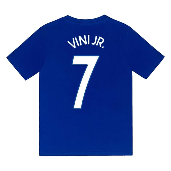 Real Madrid CF Pojkar Vini Jr 7 Kort Pyjamas Set 8-9 År Blå Blue 8-9 Years