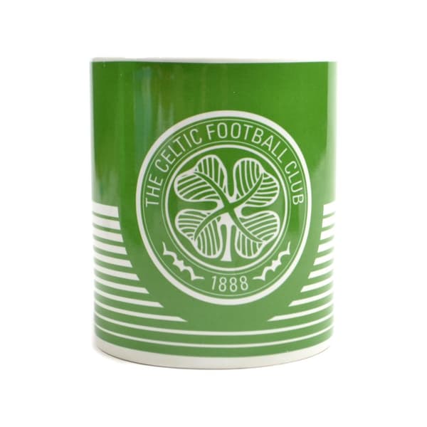 Celtic FC Linjär Mugg One Size Grön/Vit Green/White One Size