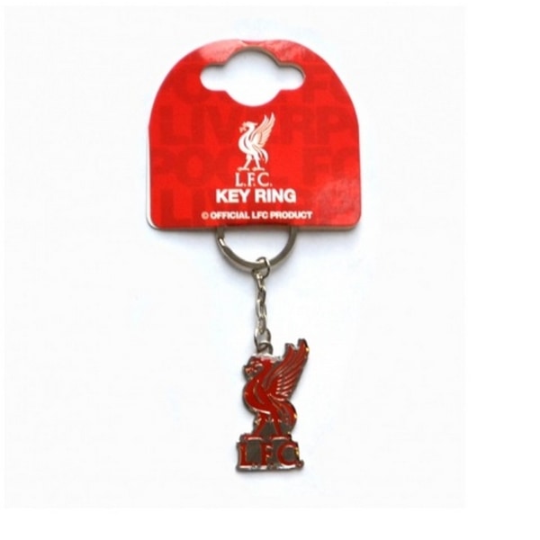 Liverpool FC Official Football Crest Nyckelring One Size Silver/Re Silver/Red One Size
