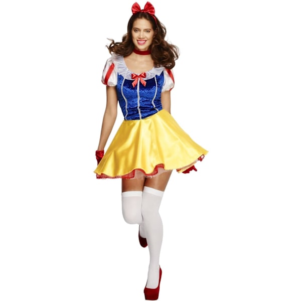 Fever Fairytale Kostym L Blå/Gul/Röd/Vit Blue/Yellow/Red/White L