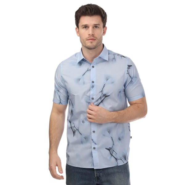 Ted Baker Herr Lousho Stor Blommig Skjorta M Sky Sky M