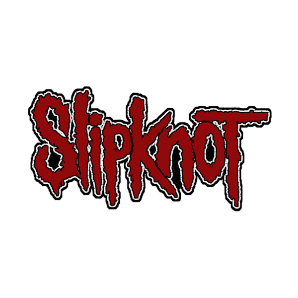 Slipknot Logo Cut Out Patch One Size Röd Red One Size