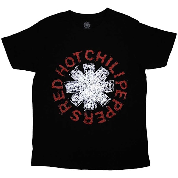Red Hot Chilli Peppers Unisex Vuxen Scribble Asterisk T-Shirt X Black XL