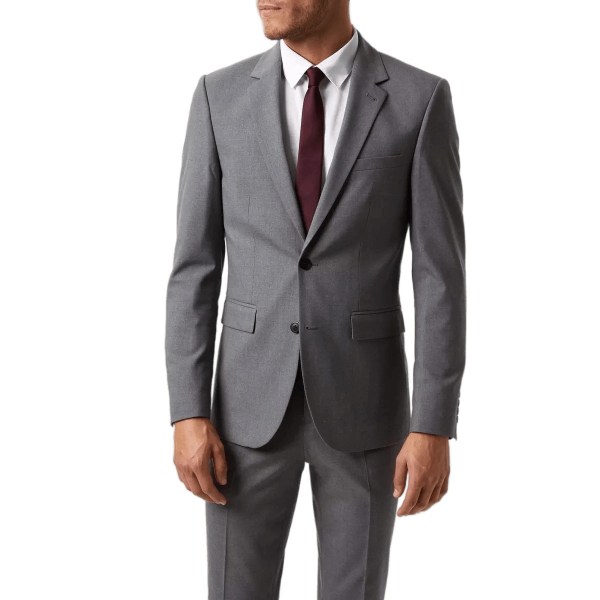 Burton Mens Essential Enkelknäppt Skinny Suit Jacka 40L Li Light Grey 40L