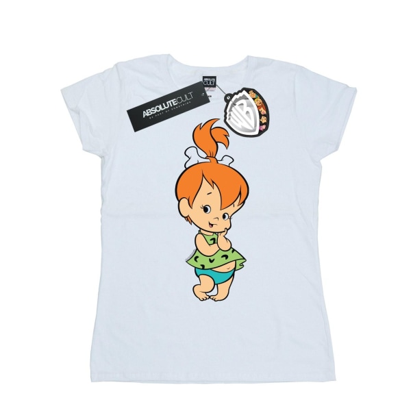 The Flintstones Dam/Kvinnor Pebbles Flintstone Bomull T-shirt White M