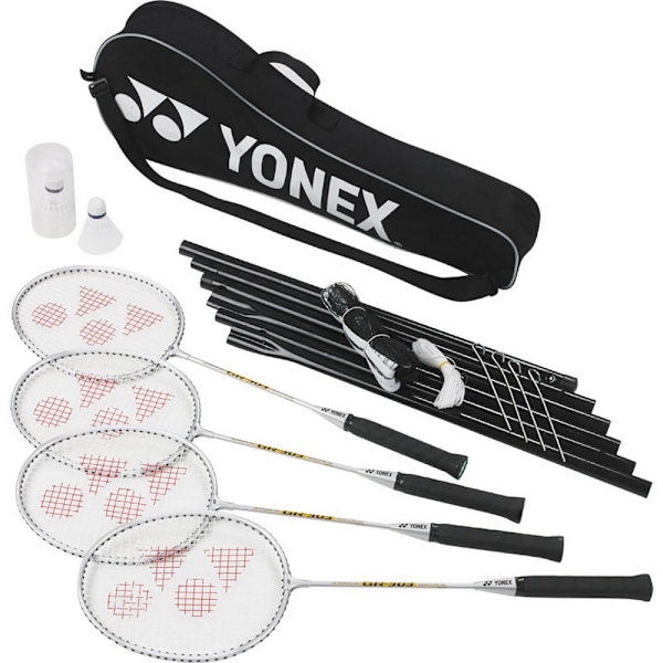 Yonex 4-spelare Badminton Set One Size Svart/Vit Black/White One Size
