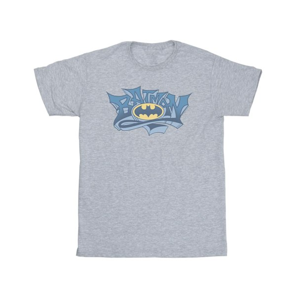 DC Comics Herr Batman Graffiti Logo T-shirt M Sports Grey Sports Grey M
