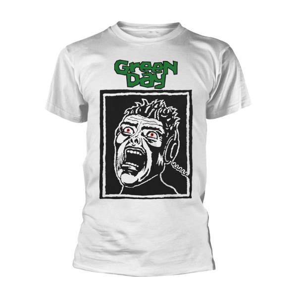 Green Day Unisex Vuxen Scream T-shirt S Vit White S