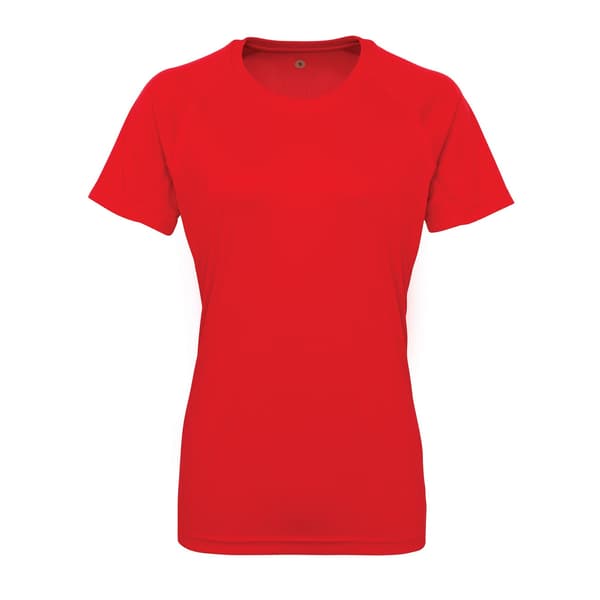 Tri Dri Dam/Kvinnor Panelad Crew Neck T-Shirt M Fire Red Fire Red M