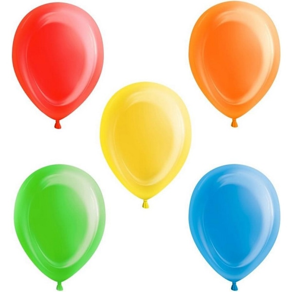 Unika latexballonger med LED-lampor (5-pack) En storlek Flerfärgad Multicoloured One Size