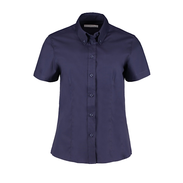 Kustom Kit Dam/Damer Corporate Oxford Kortärmad Blus Midnight Navy 28 UK