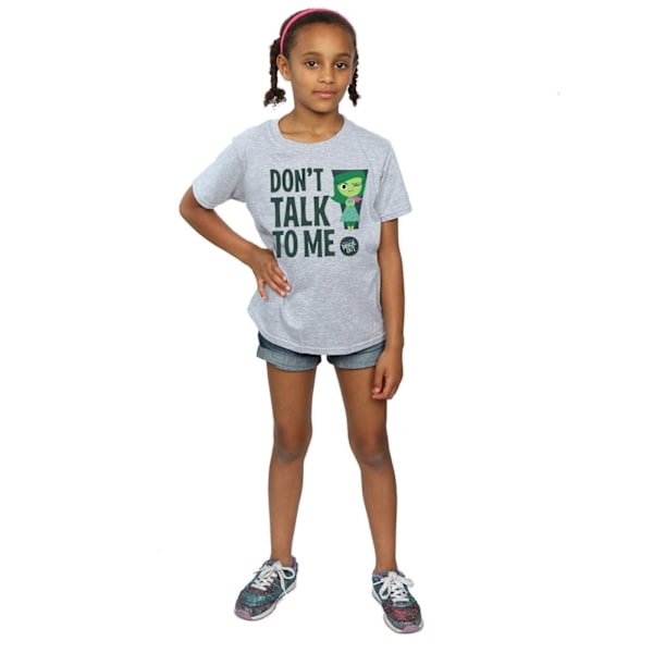 Inside Out Girls Don´t Talk To Me Bomull T-Shirt 5-6 År Spor Sports Grey 5-6 Years