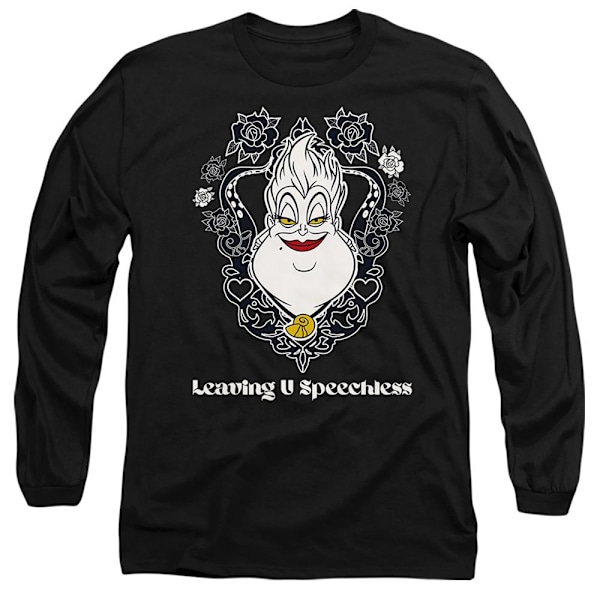 Disney Villains Unisex Vuxen Lämnar Dig Mållös Ursula Valent Black M