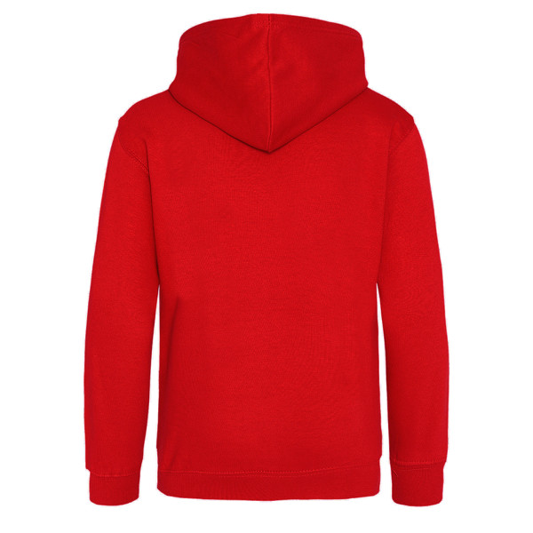 Awdis Mens Varsity Hooded Sweatshirt / Hoodie / Zoodie XL Fire Fire Red/Arctic White XL