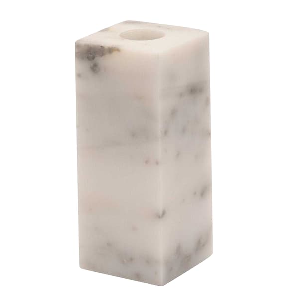 Hestia Marmor Ljusstake L Vit White L