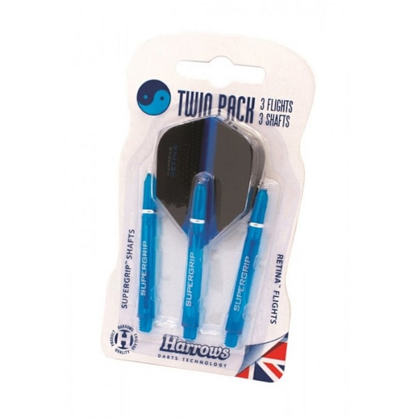 Harrows Dart Flights Set (2-pack) M Blå/Svart Blue/Black M