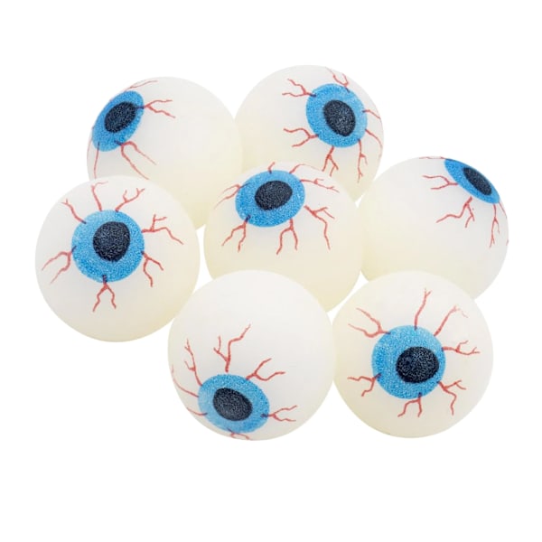 Smiffys Powerball Glow In The Dark Falska Ögon (Förpackning med 48) One S White One Size