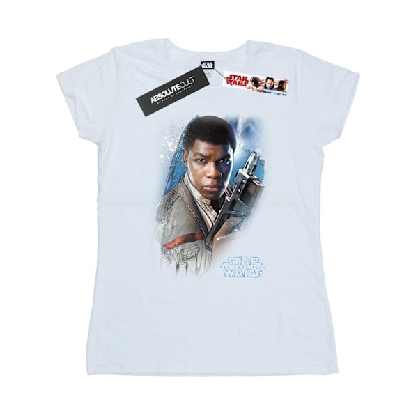 Star Wars Dam/Damer The Last Jedi Finn Borstad Bomull T-shirt White L