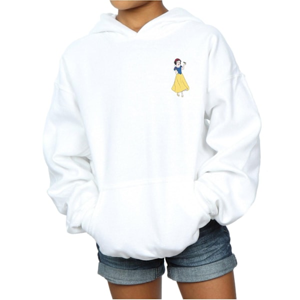 Disney Princess Girls Snövit Bröst Hoodie 12-13 År Vit White 12-13 Years