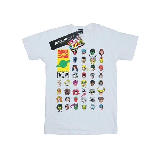 Marvel Herr Marvel Comics Heads Cover T-shirt M Svart Black M