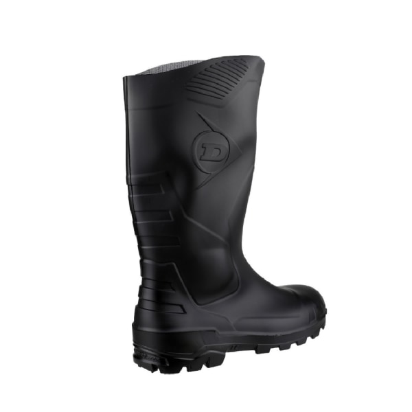 Dunlop Devon Unisex Black Safety Wellington Boots 39 EUR Svart Black 39 EUR