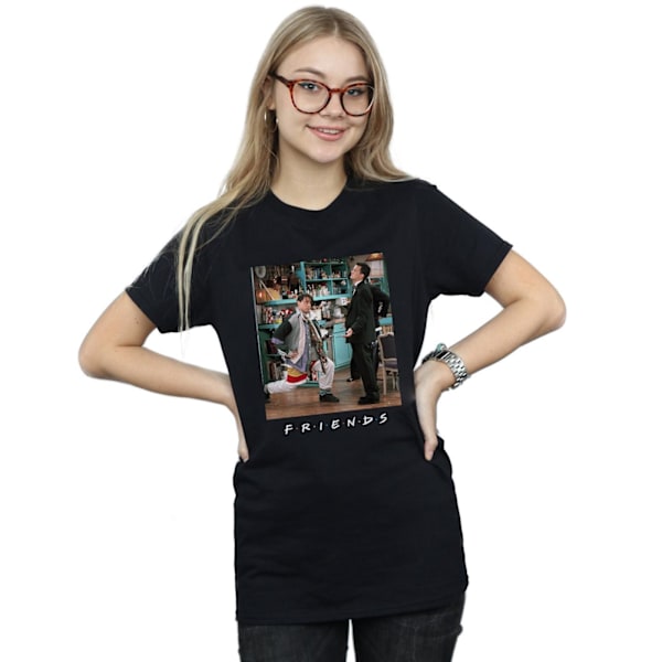 Friends Dam/Damer Joey Lunges Bomull Boyfriend T-Shirt L Svart Black L