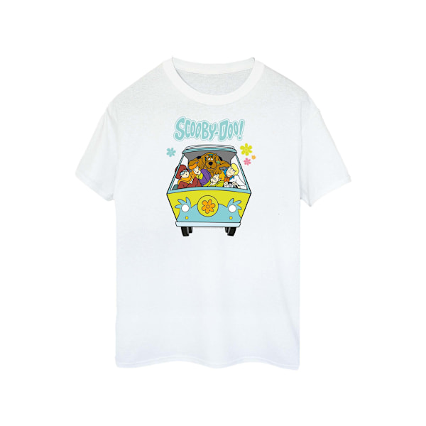 Scooby Doo Dam/Damer Mystery Machine Group Bomull Boyfriend White 4XL