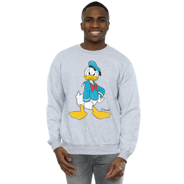 Disney Herr Angry Donald Duck Sweatshirt L Sports Grey Sports Grey L