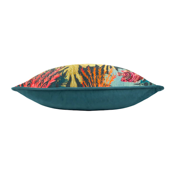 Wylder Abyss Coral Bay Chenille Kuddfodral 30cm x 50cm Multi Multicoloured 30cm x 50cm