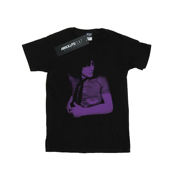Syd Barrett Dam/Kvinnor Violett Porträtt Bomull Boyfriend T-Sh Black XXL