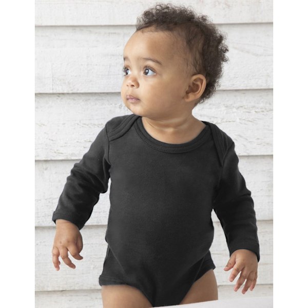 Babybugz Baby Unisex Ekologisk Långärmad Body 6-12 Månader B Black 6-12 Months