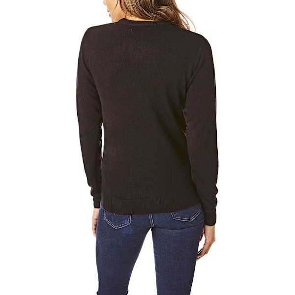 Light And Shade Dam/Dam Soft Touch Crew Neck Tröja S Bla Black S