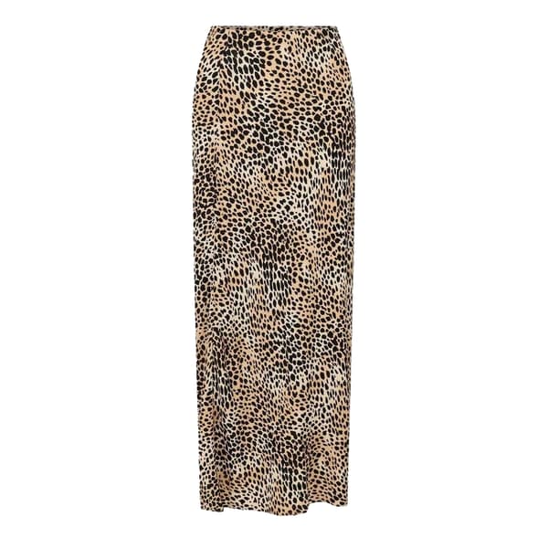 Nobody´s Child Dam Mila Leopardmönstrad Maxikjol i Linne Leopard 10 UK
