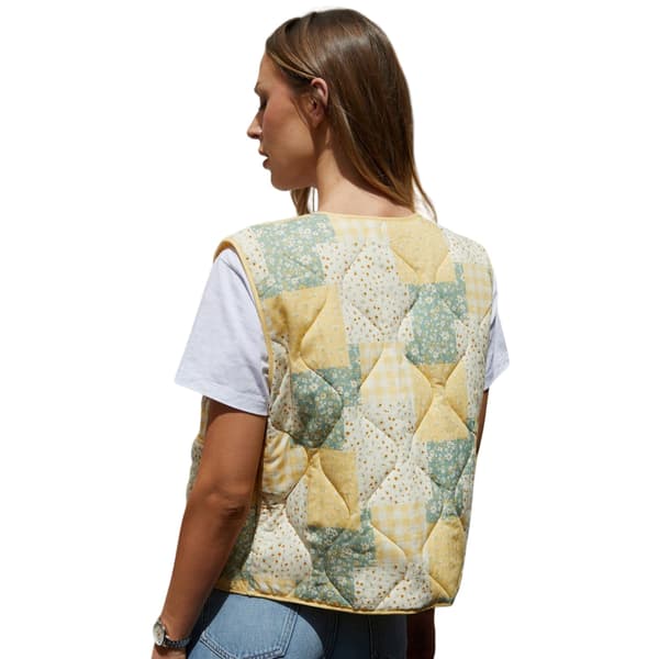 Threadbare Dam Cabos lapptäcke quiltad vanlig väst Lemon 12 UK