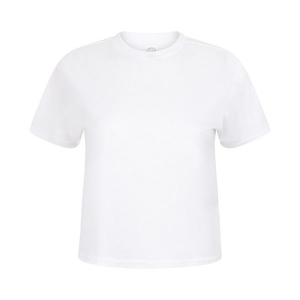 SF Boxy Crop T-shirt dam/dam L Vit White L