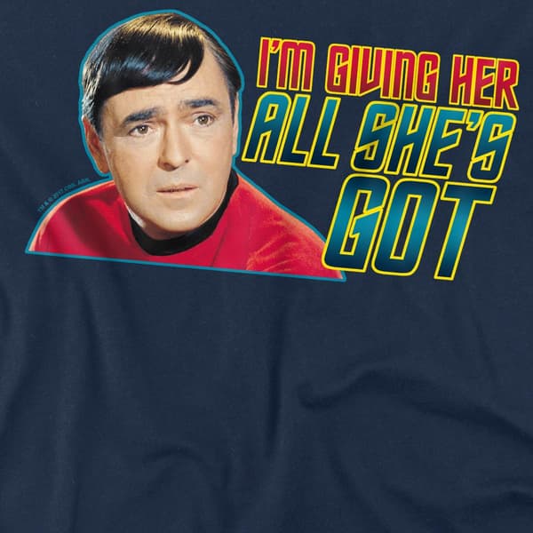 Star Trek Herr All She´s Got T-Shirt M Marinblå Navy M
