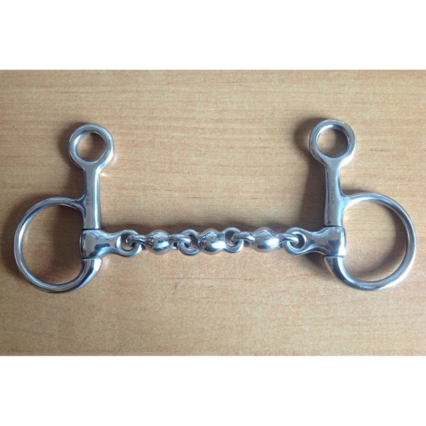 Shires Waterford Horse Hanging Cheek Snaffle Bit 5.5in Silver Silver 5.5in