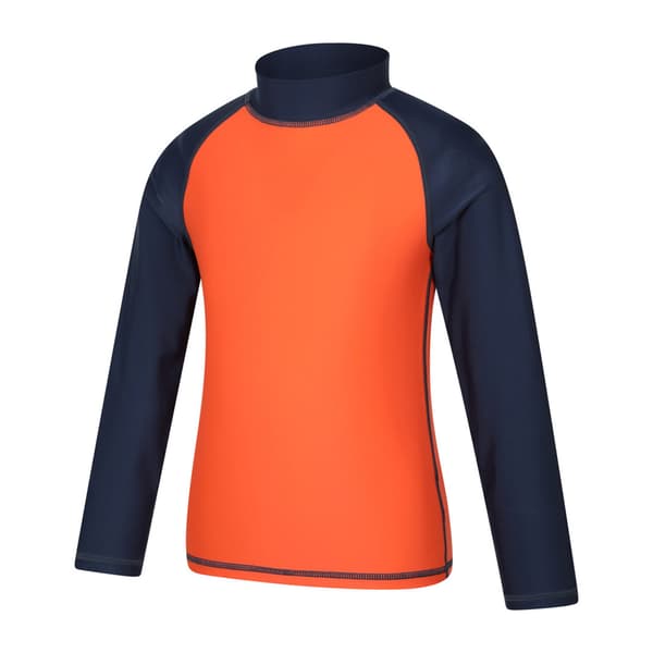 Mountain Warehouse Barn/Barn Långärmad Rash Top 7-8 År Orange 7-8 Years