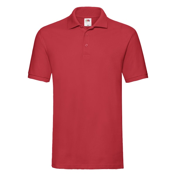 Fruit of the Loom Premium Pique Poloskjorta för Herr 3XL Röd Red 3XL