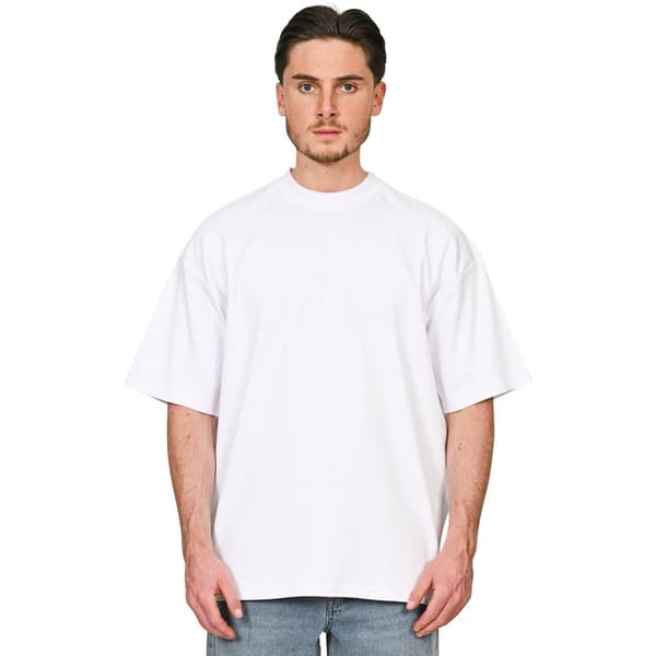 Casual Classics Unisex Vuxen Interlock Kammad Ringspun Bomull E White 3XL