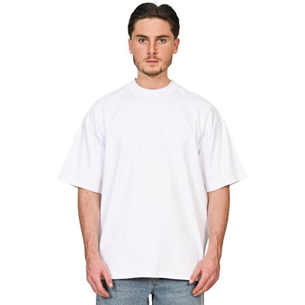 Casual Classics Unisex Vuxen Interlock Kammad Ringspunnen Bomull E White XL