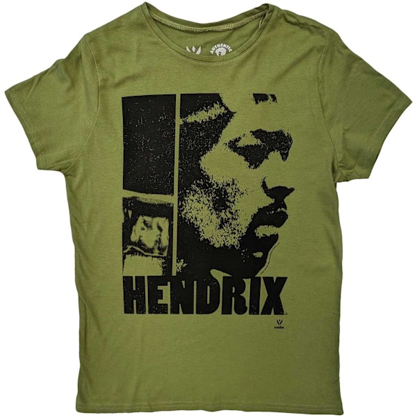 Jimi Hendrix Dam/Kvinnor Let Me Live Bomull T-Shirt M Khaki G Khaki Green M
