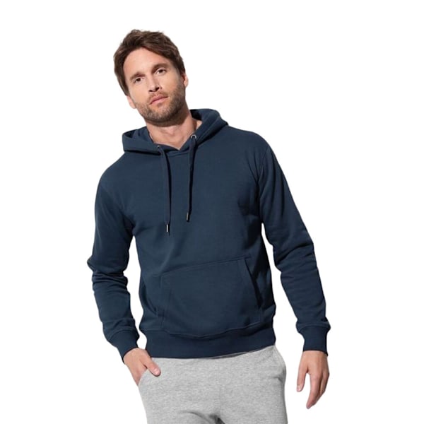 Stedman Mens Active Sweat Hoody 2XL Blå Midnatt Blue Midnight 2XL