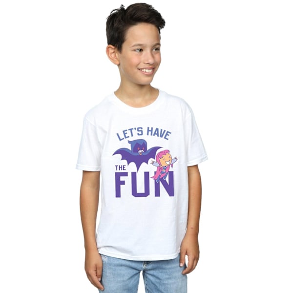 DC Comics Boys Teen Titans Go Let´s Have The Fun T-Shirt 9-11 Y White 9-11 Years