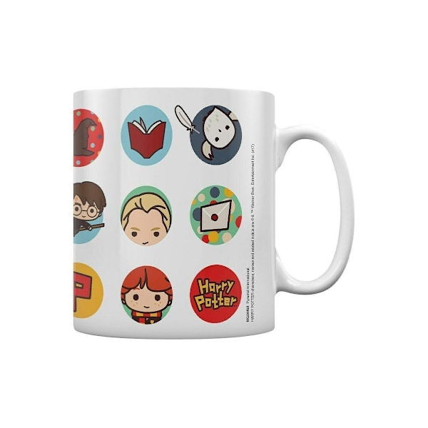 Harry Potter Chibi Cirklar Mugg En Storlek Vit White One Size