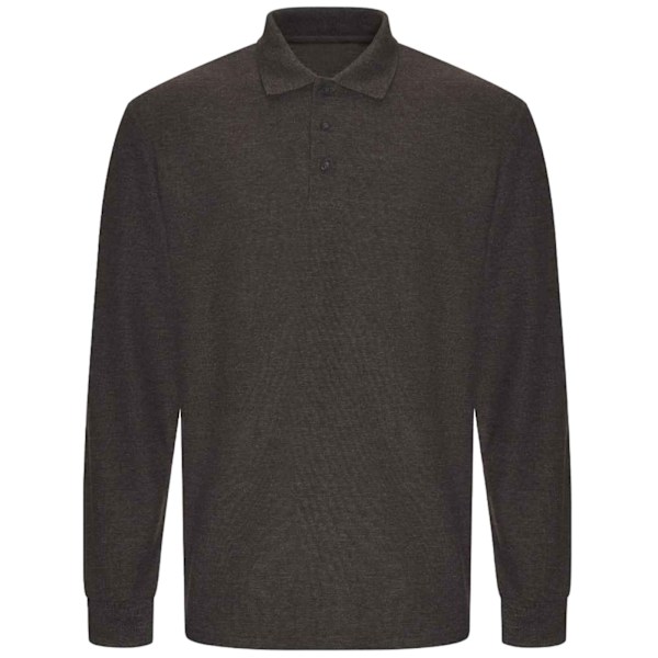 PRORTX Herr Långärmad Poloskjorta S Charcoal Charcoal S